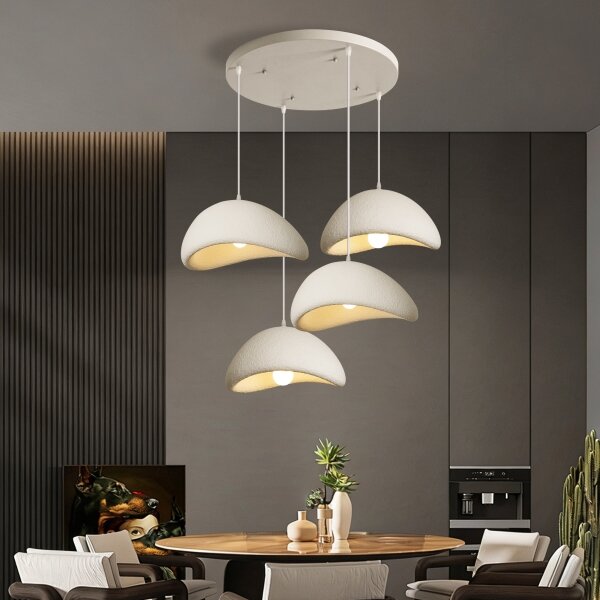 BRILAGI - Candelabru pe cablu WABI SABI 4xE27/60W/230V alb