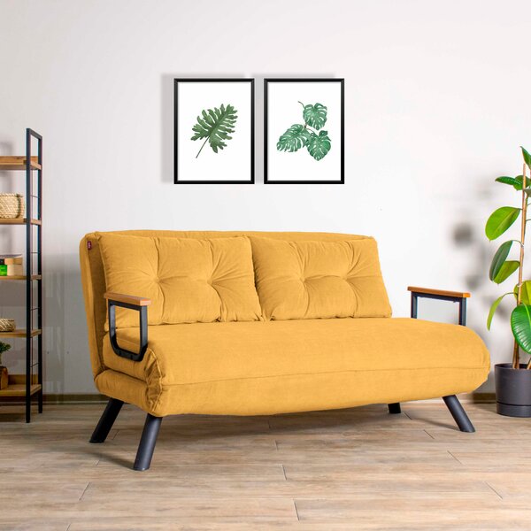 Canapea futon Sandy (muștar). 1062309