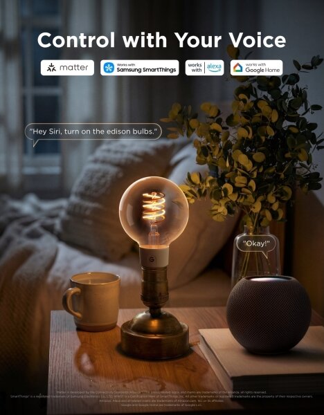 Govee - Bec LED RGBWW dimabil Smart MATTER G80 E27/5W/230V 2700-6500K Wi-Fi