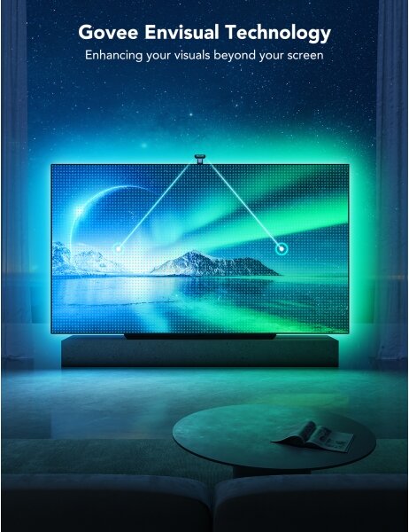 Govee - DreamView T2 DUAL TV 75-85" SMART LED retroiluminare RGBIC Wi-Fi