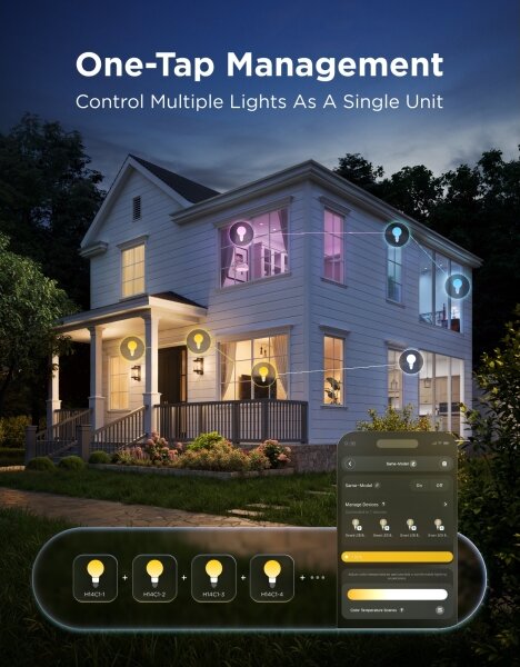 Govee - Bec LED RGBWW dimabil Smart MATTER G80 E27/5W/230V 2700-6500K Wi-Fi