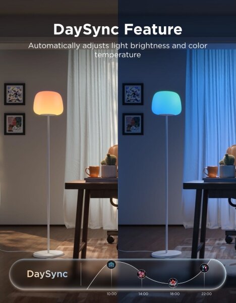 Govee - LED RGBICWW lampă de podea dimabilă LANTERN MATTER LED/24W/230V Wi-Fi 160 cm