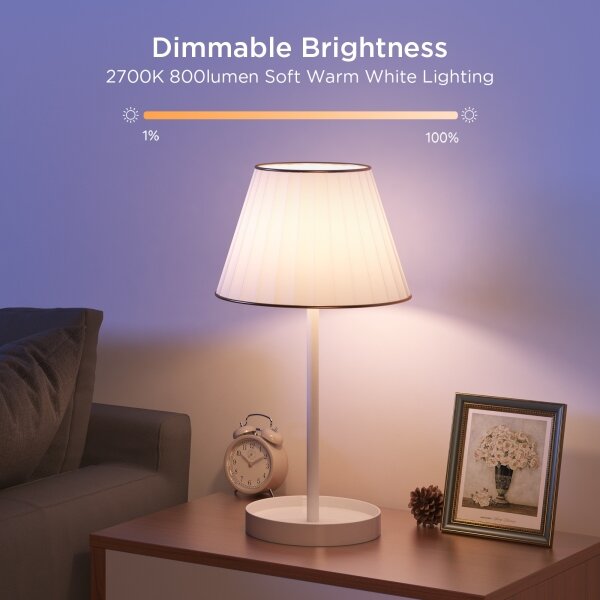 Govee -SET 2x becuri LED dimabile Smart MATTER E27/9W/230V 2700-6500K Wi-Fi