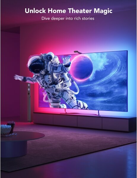 Govee - DreamView T2 DUAL TV 75-85" SMART LED retroiluminare RGBIC Wi-Fi