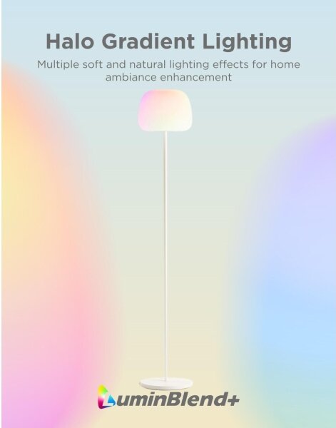 Govee - LED RGBICWW lampă de podea dimabilă LANTERN MATTER LED/24W/230V Wi-Fi 160 cm