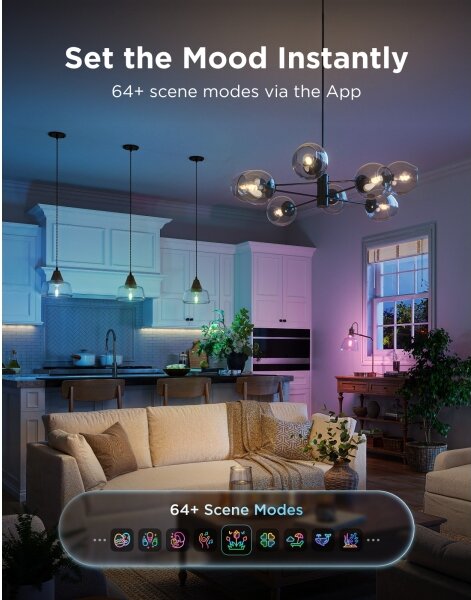 Govee - Bec LED RGBWW reglabil Smart MATTER ST64 E27/5W/230V 2700-6500K Wi-Fi