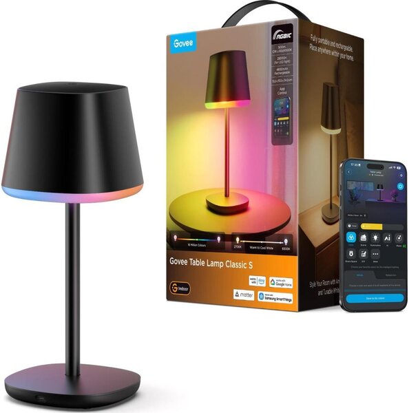 Govee - LED RGBICWW Lampă de masă cu intensitate reglabilă CLASSIC MATTER LED/10W/5V Wi-Fi