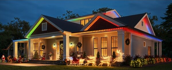 Govee - LED RGBICW Instalație luminoasă de Crăciun pentru exterior 2700-6500K 20m Wi-Fi Matter IP65