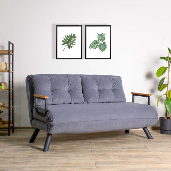 Canapea futon Sandy (gri). 1062311