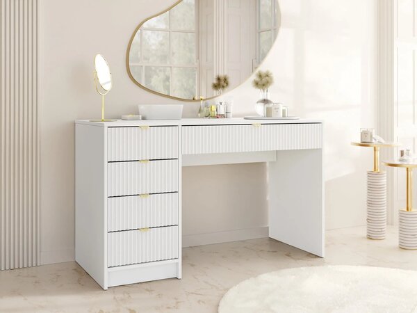 Birou Comfivo Papilio, Alb, PAL laminat, MDF, 76x120x55cm, 34 kg
