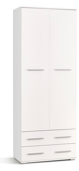 Raft Cirveso 107, Alb lucios, Alb, PAL laminat, 200x77x40cm, 61 kg