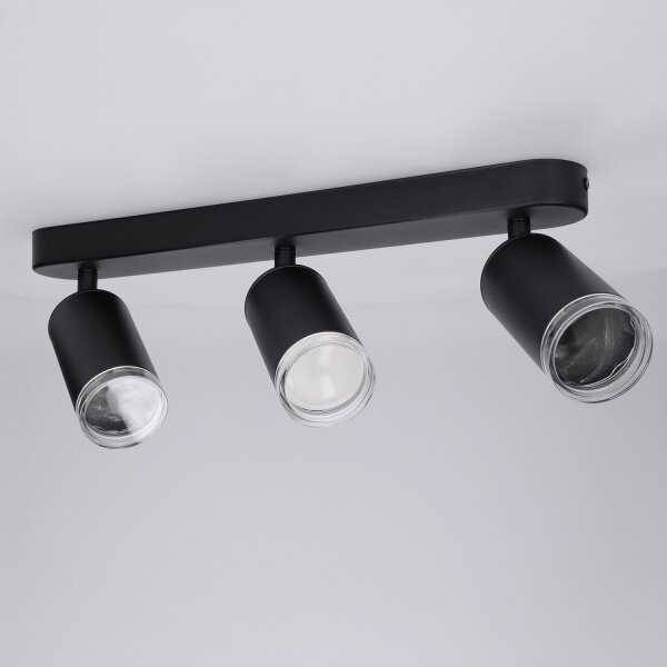 Spot pentru baie Brilagi SELE 3xGU10/30W/230V IP44 negru