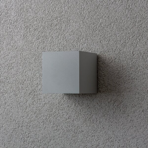 Aplică LED de exterior Brilagi CUBE LED/6W/230V gri IP54
