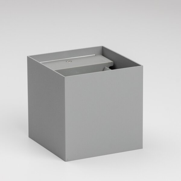 Aplică LED de exterior Brilagi CUBE LED/6W/230V gri IP54