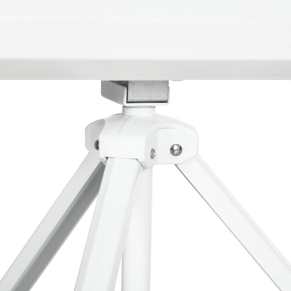 HOMCOM Ecran Proiector de 120" Format 4:3 din Tesatura Tip Plasa, Plastic si Metal cu Trepied, 244x183 cm, Alb | Aosom Romania
