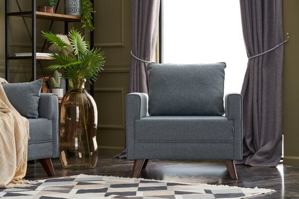 Atelier Del Sofa, Fotoliu Yasin albastru 82/81/85 cm