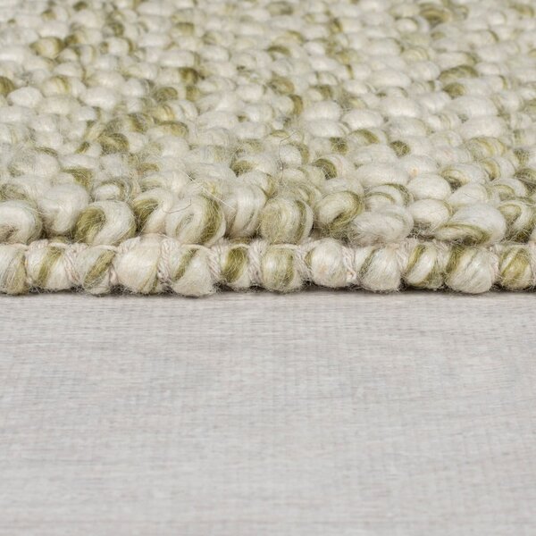 Covor kaki țesut manual din amestesc de lână 160x230 cm Minerals – Flair Rugs