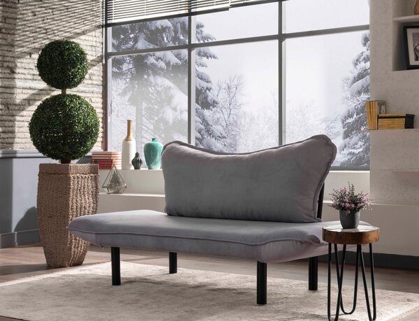 Canapea extensibilă 2-locuri Chatty (gri). Promo -9%. 1062614