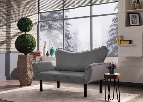 Canapea extensibilă 2-locuri Chatty (gri). Promo -9%. 1062614