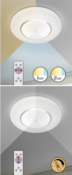 Rabalux 3254 - Plafonieră LED reglabilă TORNADO LED/72W/230V + telecomandă