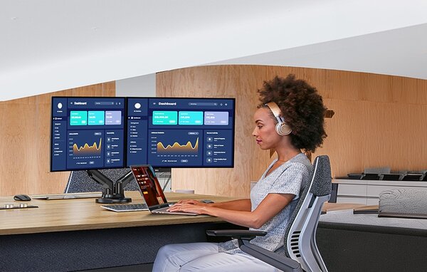 Brat dublu monitor dublu 13-30" Huanuo HNDS6