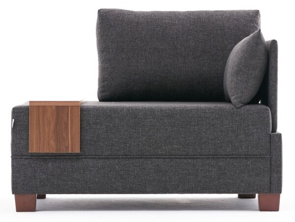 Atelier Del Sofa, Fotoliu Yusuf antracit 100/75/80 cm