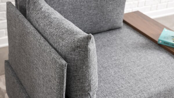 Atelier Del Sofa, Fotoliu Yusuf gri 100/75/80 cm