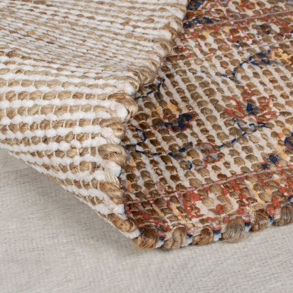 Covor tip traversă în culoare naturală handmade din amestec de iută 60x230 cm Miley – Flair Rugs