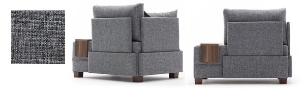 Atelier Del Sofa, Fotoliu Yusuf gri 100/75/80 cm