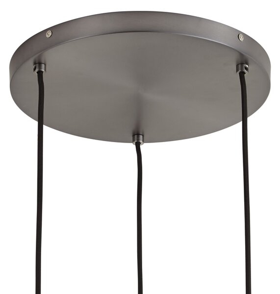 Lampă suspendată de design Gun metal cu 3 lumini - Ard