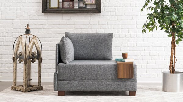 Atelier Del Sofa, Fotoliu Yusuf gri 100/75/80 cm