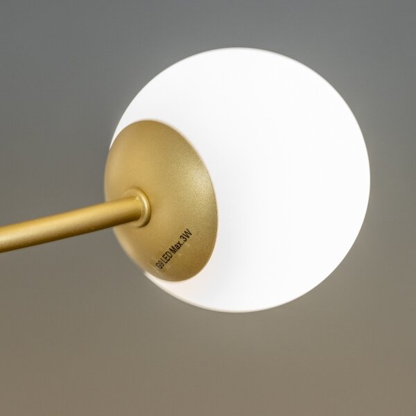 Lustră LED aplicată Brilagi MISTEL 15xG9/3W/230V auriu/alb