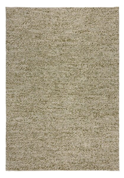 Covor kaki țesut manual din amestesc de lână 160x230 cm Minerals – Flair Rugs