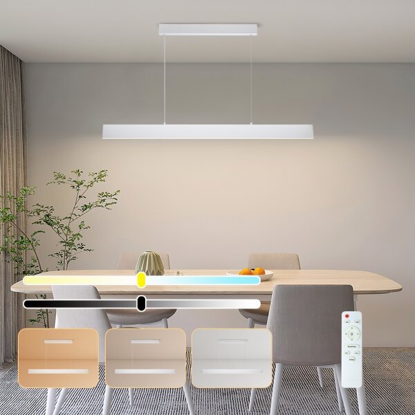 Lustră LED dimabilă pe cablu Brilagi SLIMLINE LED/40W/230V 3000-6000K alb + telecomandă