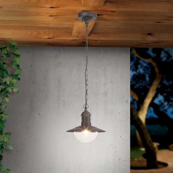 Brilagi MOLDE - lampă suspendată pentru exterior, 1xE27/60W, IP44, negru