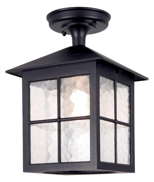 Lustră aplicată de exterior WINCHESTER 1xE27/100W/230V IP43 Elstead BL18A-BLACK