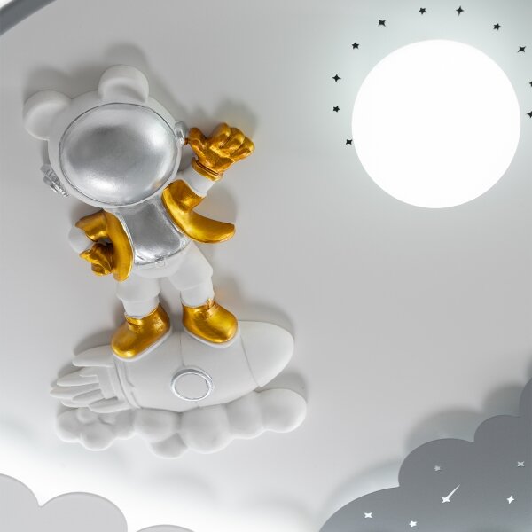 Brilagi - Plafonieră LED reglabilă pentru copii ASTRO LED/68W/230V 3000-6000K +telecomandă