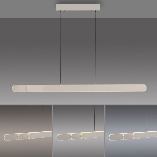 Schöner Wohnen 12577-39 - Lustră LED reglabilă pe cablu ADRIANA, 2xLED/24W/230V, gri