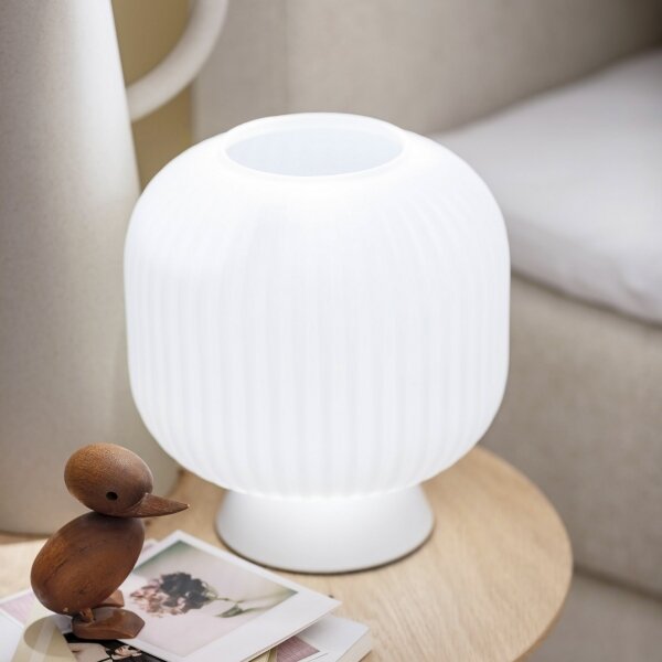 Schöner Wohnen 13573-16 - Lampă de masă NAMI 1xE27/25W/230V, albă