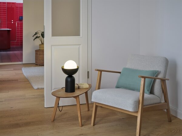Osram - Lampă de masă DECOR BOWL 1xE14/25W/230V neagră