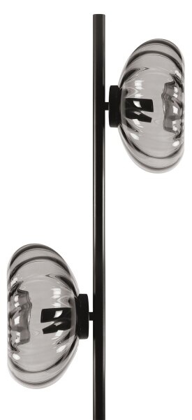 Osram - Lampă de podea DECOR SMOKE 2xE14/12W/230V negru/gri fumuriu