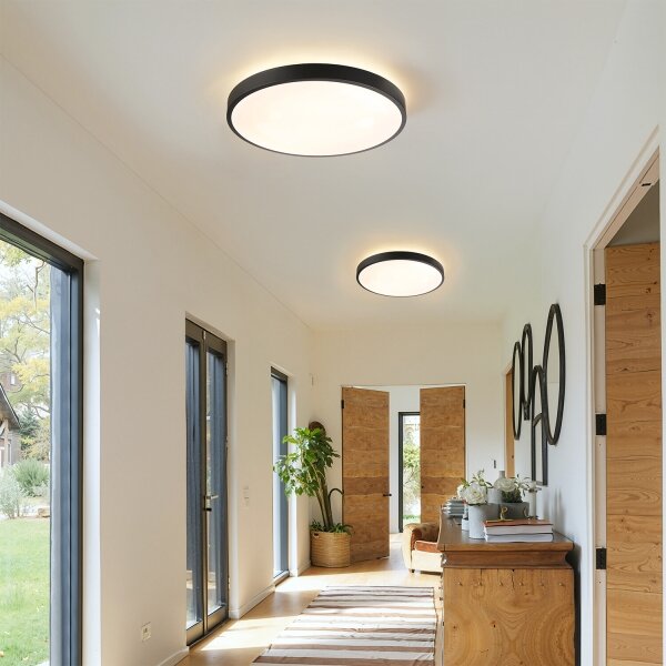 Brilagi - Lampă LED reglabilă GLASS POOL DOUBLE LED/48W/230V 40 cm neagră + telecomandă