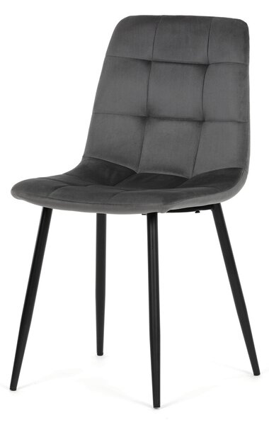 CT-V5081 GREY4 szürke bársony étkezőszék