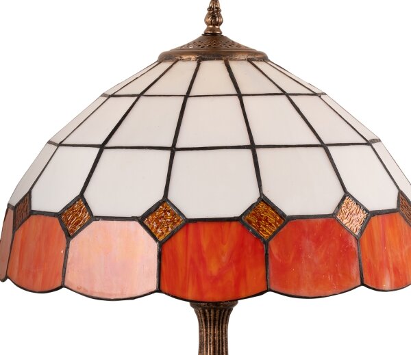Brilagi - Lampă de masă Tiffany SIENNA cu vitralii 2xE27/60W/230V