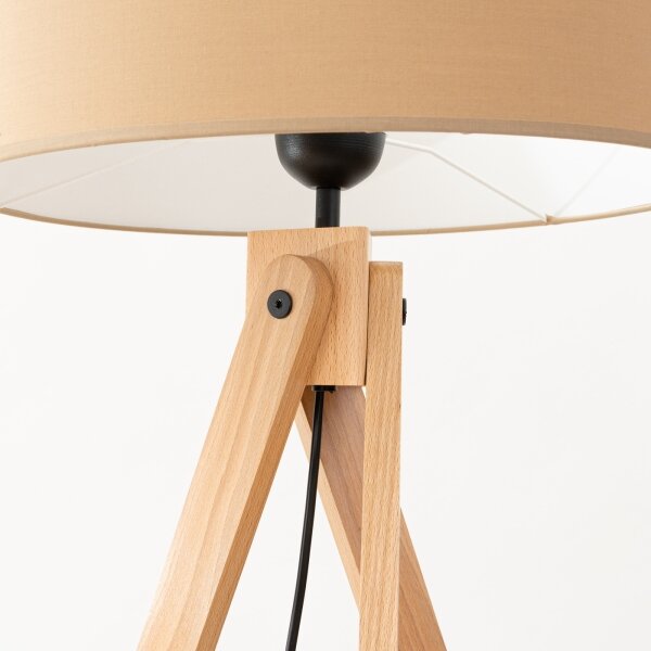 Sollux SL.1905 - Lampă de podea NATT 1xE27/15W/230V taupe