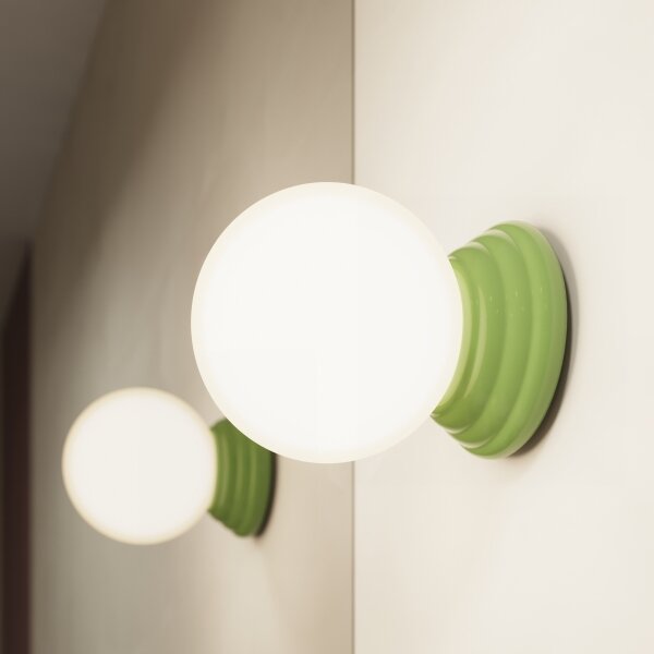 Sollux SL.1894 - Aplica de perete pentru baie ZORI, 1xG9/8W/230V, IP44, verde