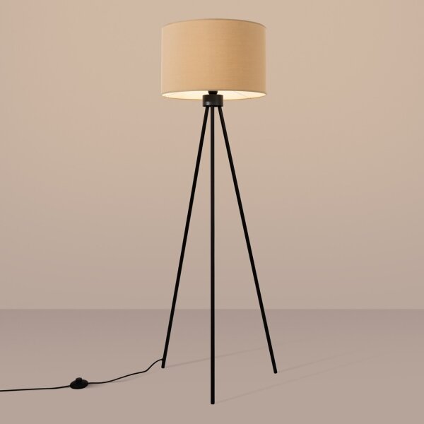 Lampă de podea NEVIA, Sollux SL.1853, 1xE27/15W/230V, taupe
