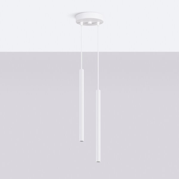 Sollux SL.1866 - Pendul ARCHE pe cablu, 2xG9/8W/230V, alb