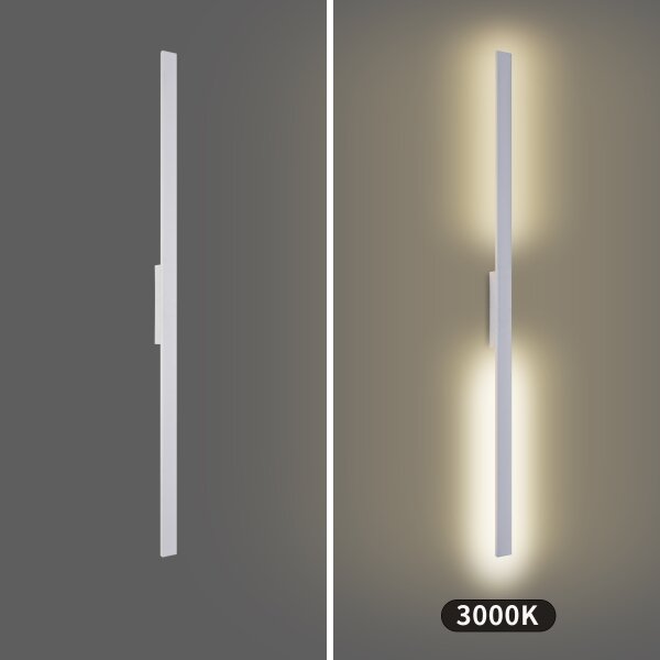 Brilagi - aplică de perete LED pentru exterior LUNA LED/30W/230V 3000K IP65 150 cm albă CRI 90