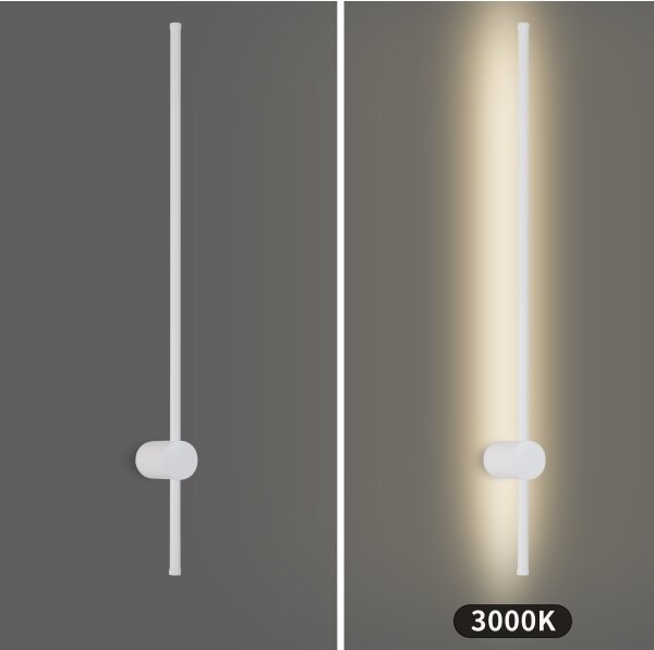 Brilagi - Aplică LED de exterior AURA, 20 W, 230 V, 3000 K, IP54, 97 cm, alb, CRI 90